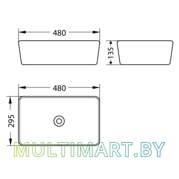 Умывальник Lauter 21674A (48x29.5) картинка 10